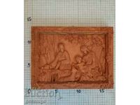 WOOD CARVING THE HOLY FAMILY