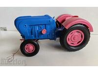 LARGE RUBBER TRACTOR SOC CHILDREN'S TOY