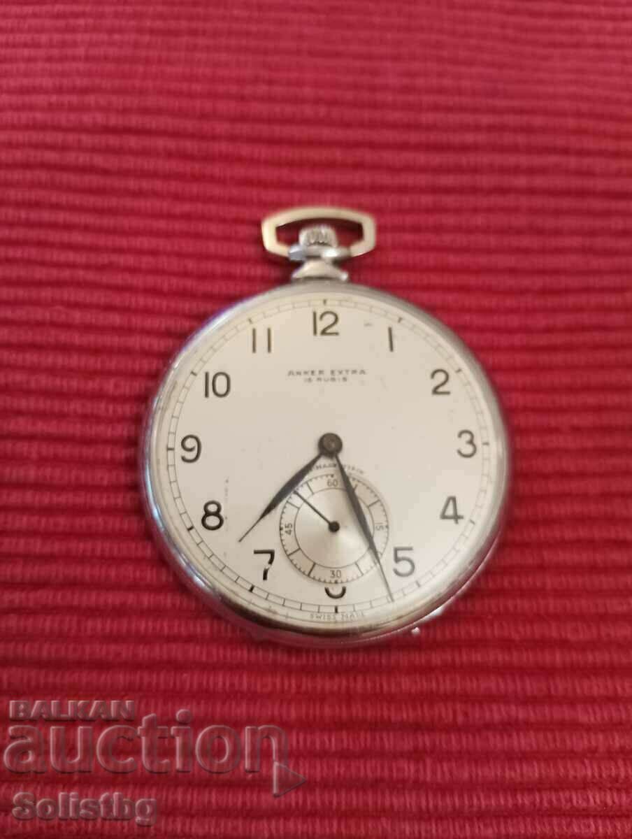 Δημοπρασία Παλιό ρολόι τσέπης, ANKER EXTRA. Δημοπρασία Παλιό ρολόι τσέπης, ANKER EXTRA.