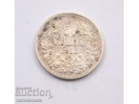 50 de cenți 1913 - Bulgaria Argint 0,835, 2,5g, ø 18mm