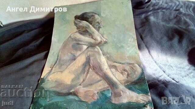 Манол Панчовски маслена картина голо женско тяло