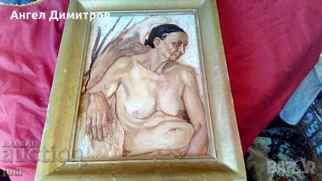 Oil painting Nude body