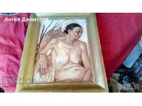 Oil painting Nude body