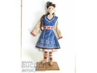 Βουλγαρική κοινωνική κούκλα λαϊκή φορεσιά Βαλκαντουρίστας Μπουργκάς 1972