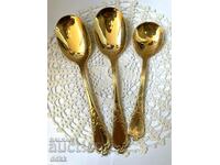 SOLINGEN beautiful gold-plated serving utensils - 3 pcs