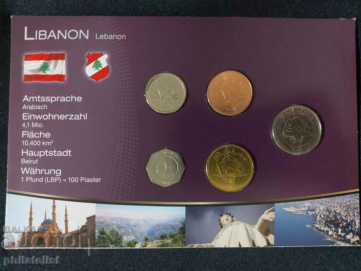 Complete set - Lebanon 1996-2006, 5 coins