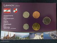 Complete set - Lebanon 1996-2006, 5 coins