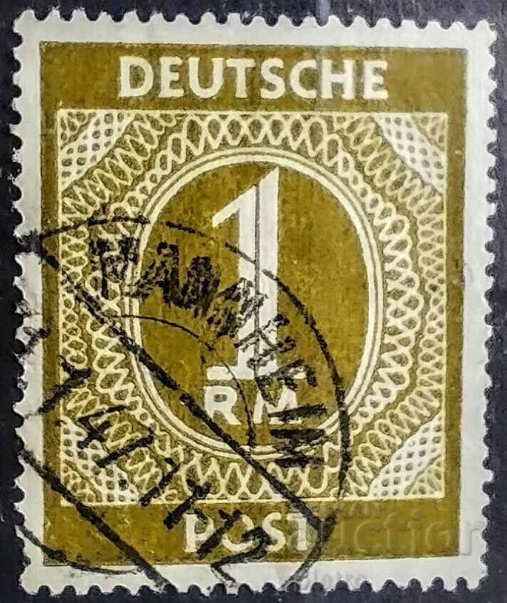 Germania .Marci de valoare. 1946 Ștampila poștală