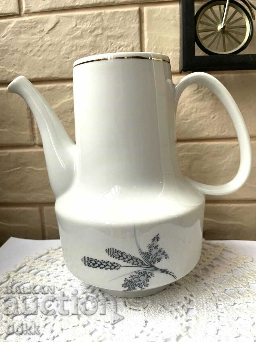 Old Bulgarian teapot with markings