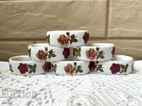 Beautiful porcelain rose rings purchased from England