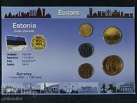 Complete set - Estonia 1994 - 2004, 5 coins