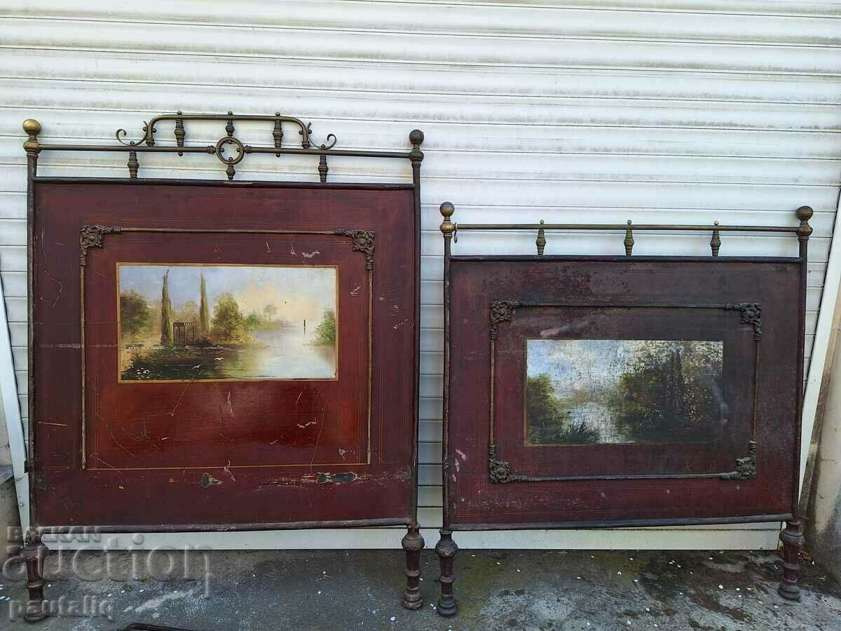 OLD BED PAINTED BOARDS BRASS FITTINGS with price 140.00 BGN | € 71.58 OLD BED PAINTED BOARDS BRASS FITTINGS with price 140.00 BGN | € 71.58