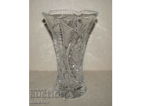 Old crystal vase 20 cm lead crystal, excellent