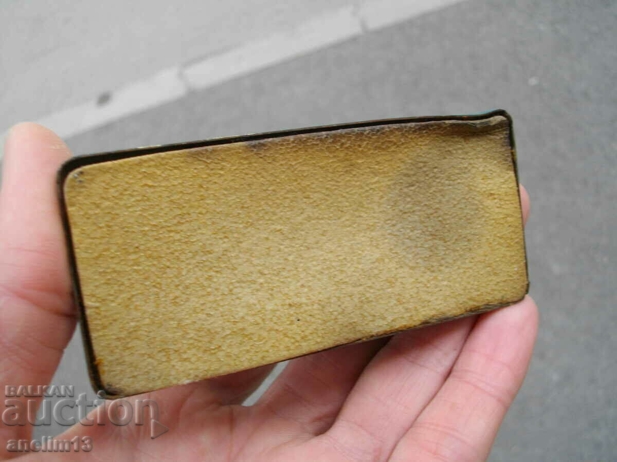 OLD DESKTOP METAL DATE BOX - 5 OLD DESKTOP METAL DATE BOX - 5