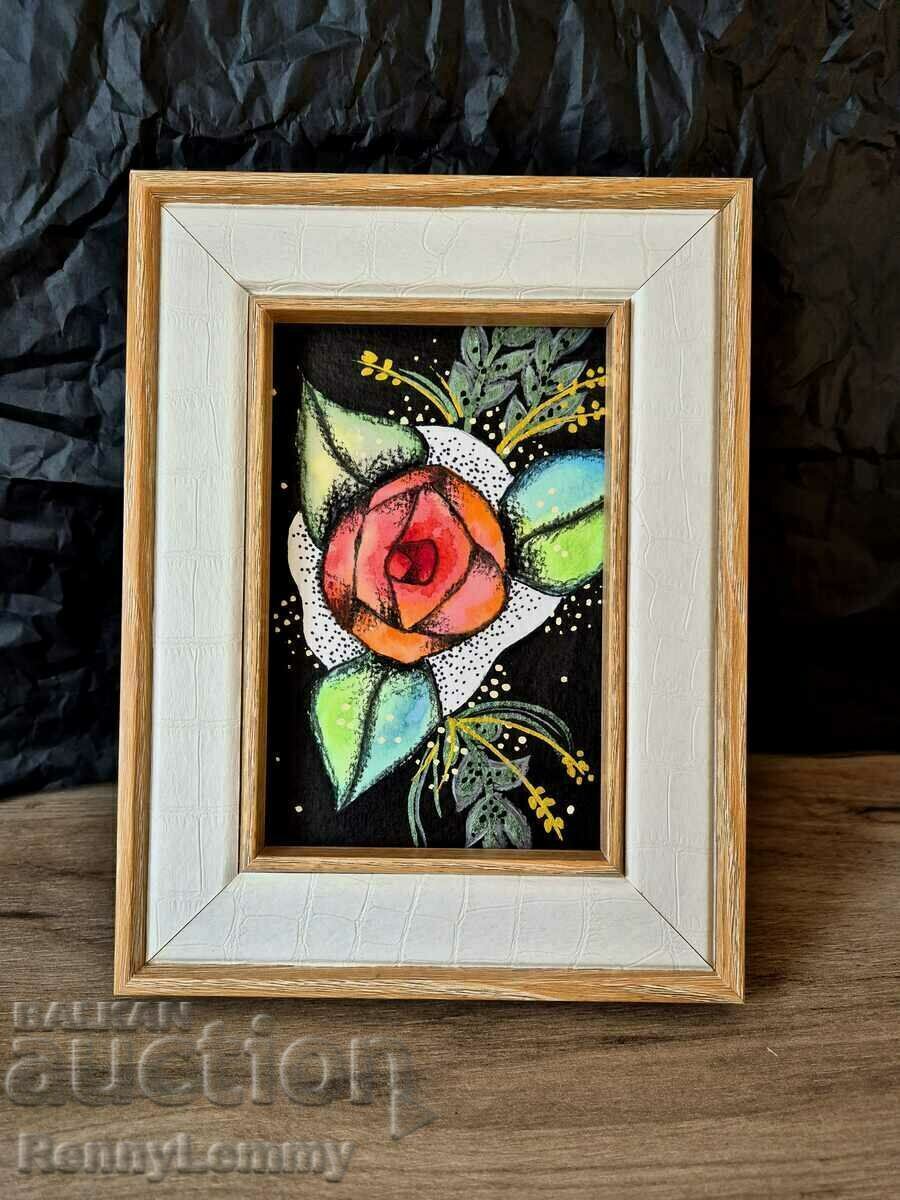 Auction Rose, unique picture, original Auction Rose, unique picture, original