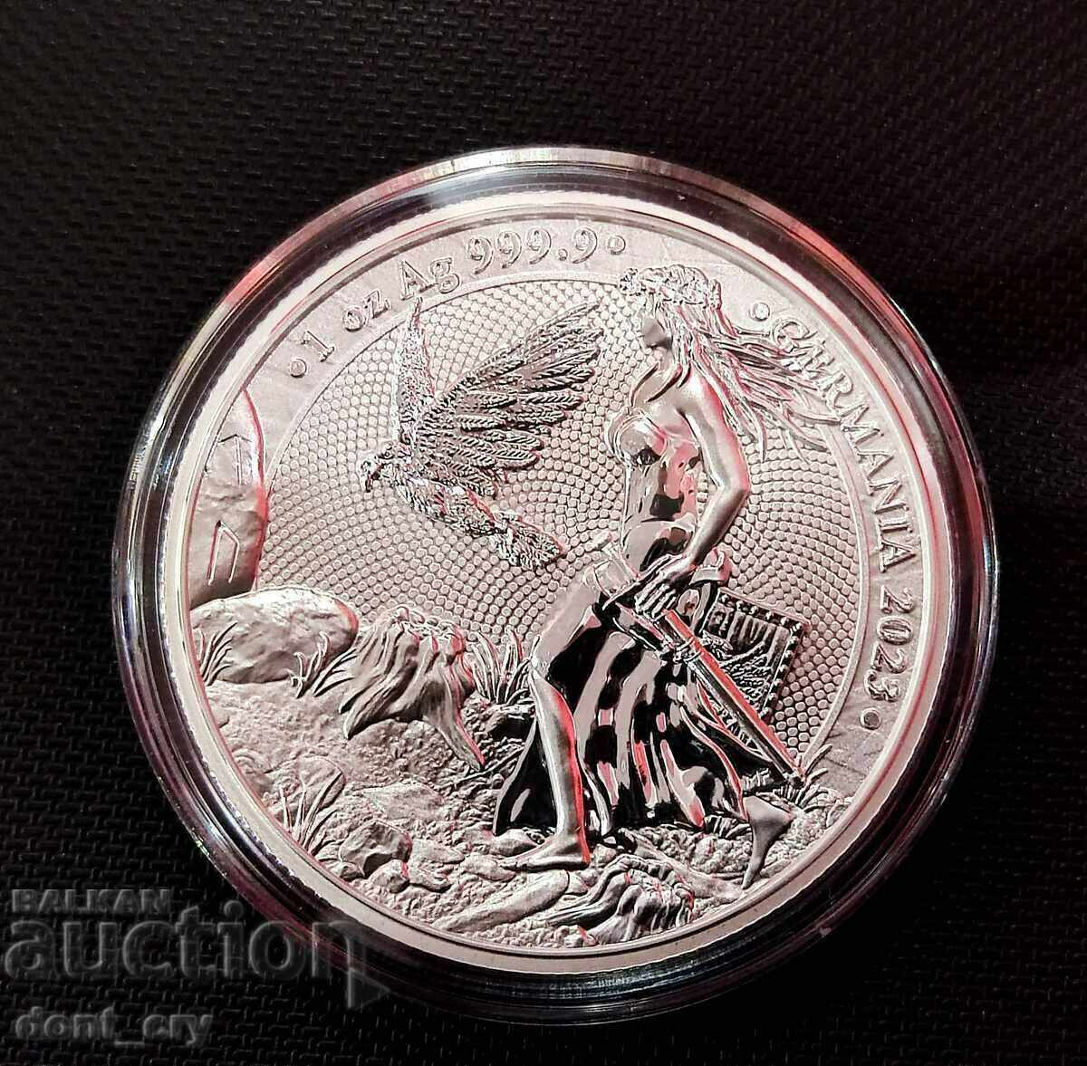 Argint 1 oz Lady Germany 5 Marks 2023 Germania monet