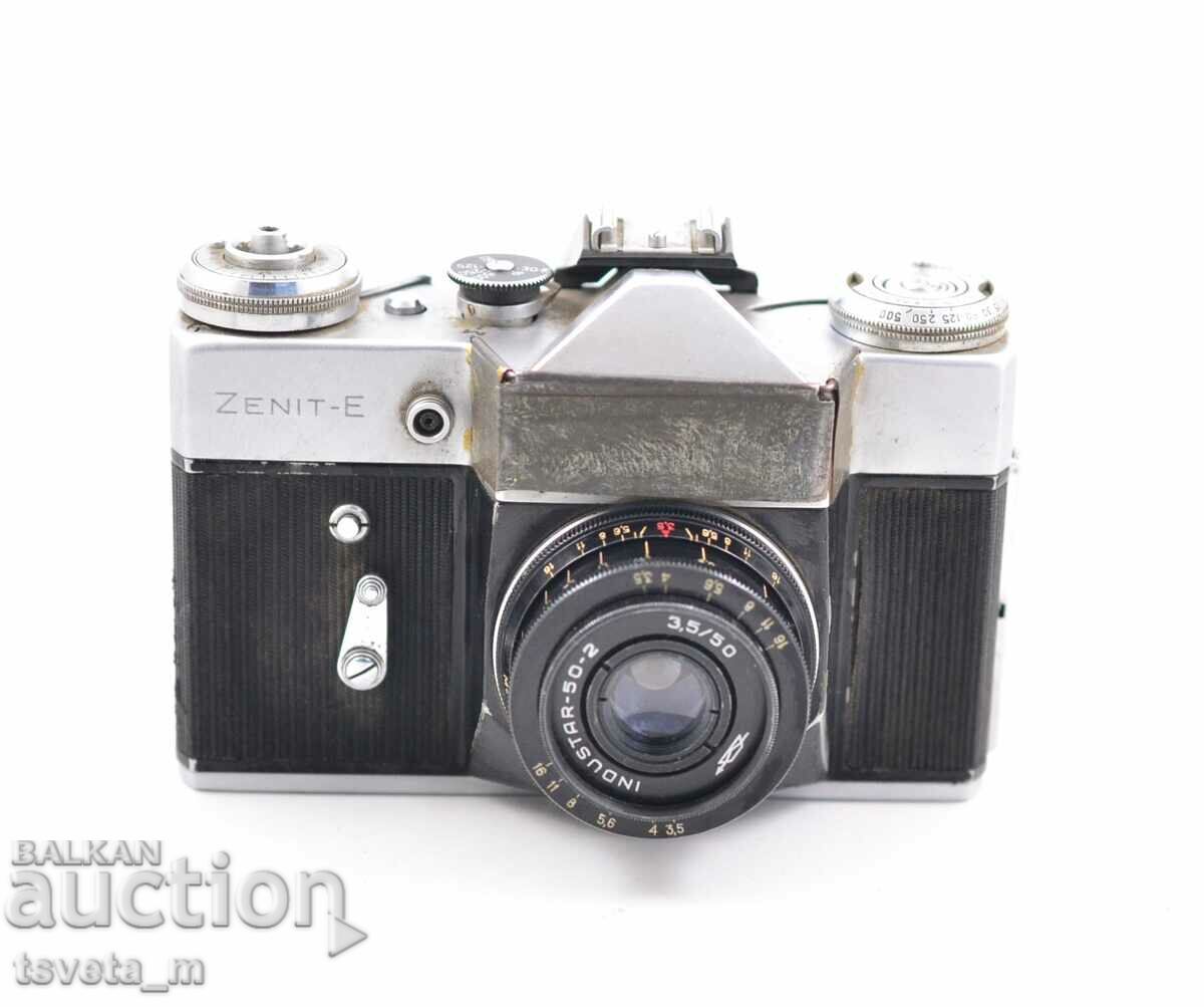 Camera ZENIT E USSR + Lens Industar 50-2 3.5/50