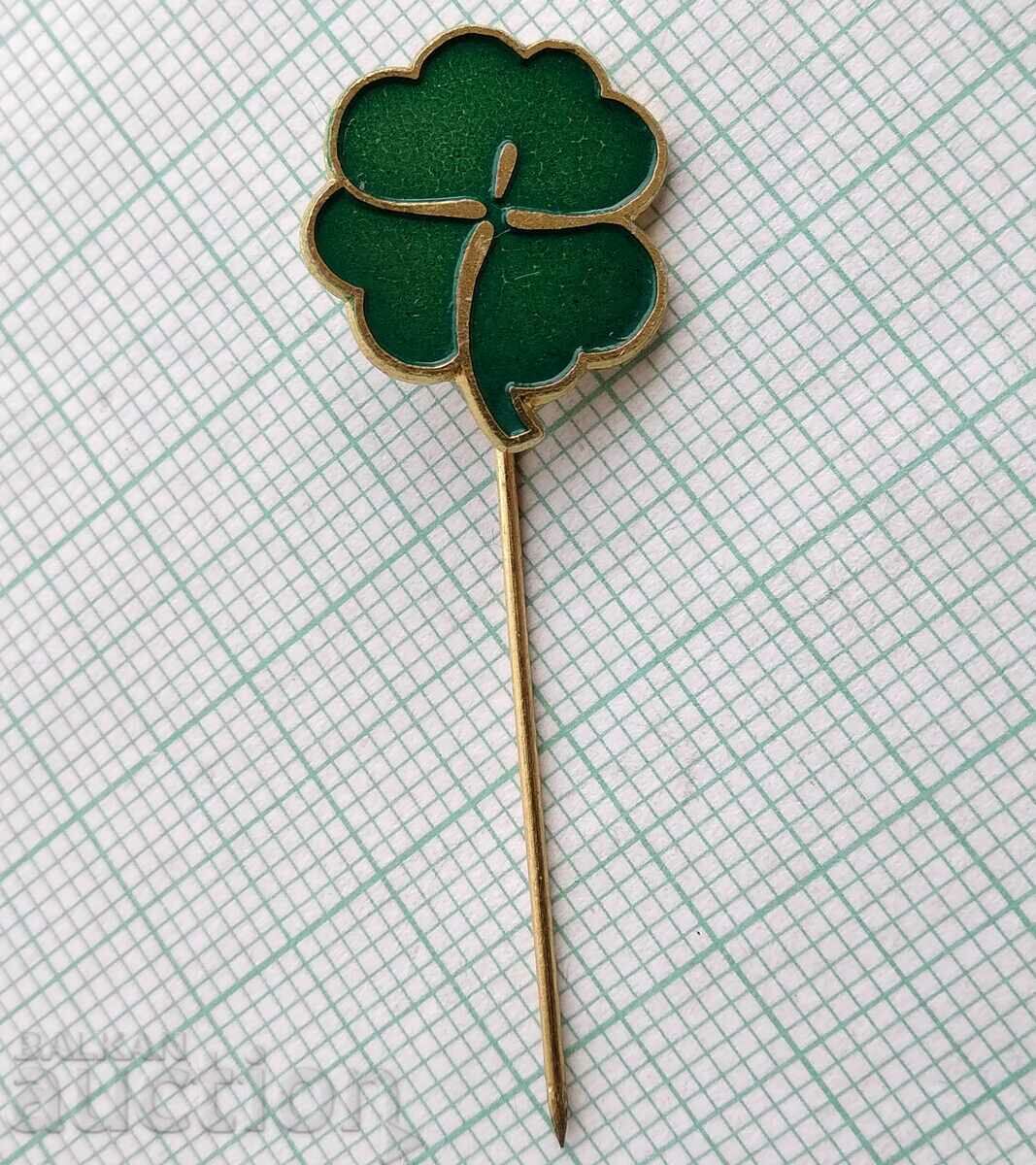 15553 Badge - Four Leaf Clover with price 2.00 BGN | € 1.02 15553 Badge - Four Leaf Clover with price 2.00 BGN | € 1.02