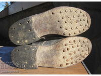 παλιές στρατιωτικές δερμάτινες μπότες Βουλγαρίας με λουράκια 46 νούμερο