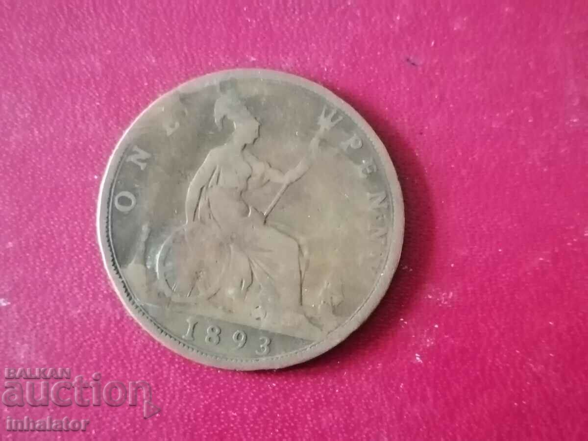 1893 1 penny