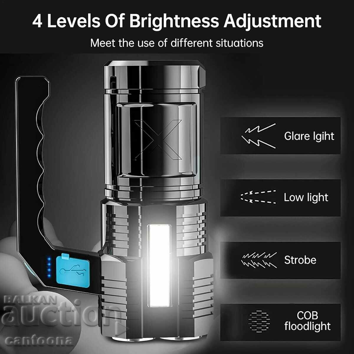 Παράδοση Ασύρματο φακό/λάμπα LED χειρός για κάμπινγκ, ψάρεμα κ.λπ Παράδοση Ασύρματο φακό/λάμπα LED χειρός για κάμπινγκ, ψάρεμα κ.λπ