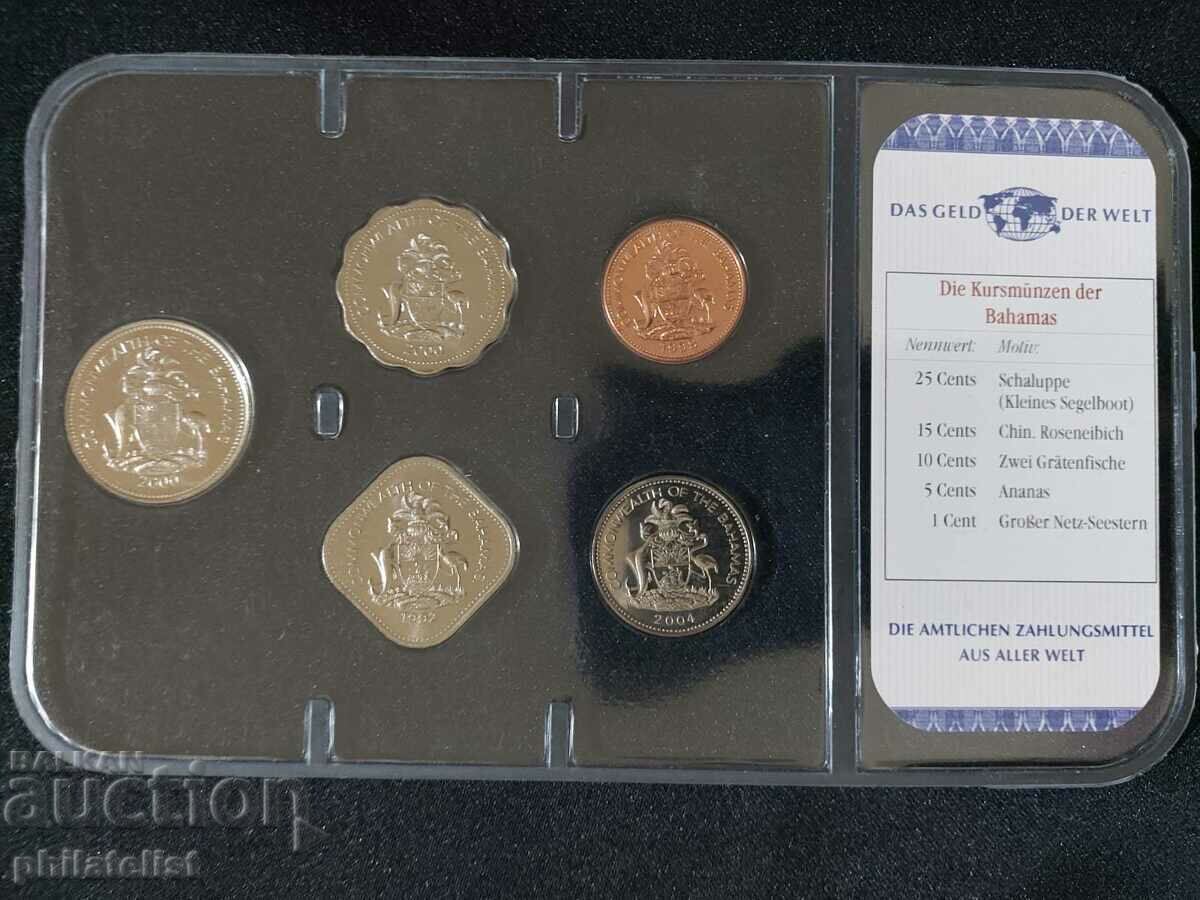 Auction Bahamas 1992 - 2004 - Complete series, 5 coins Auction Bahamas 1992 - 2004 - Complete series, 5 coins