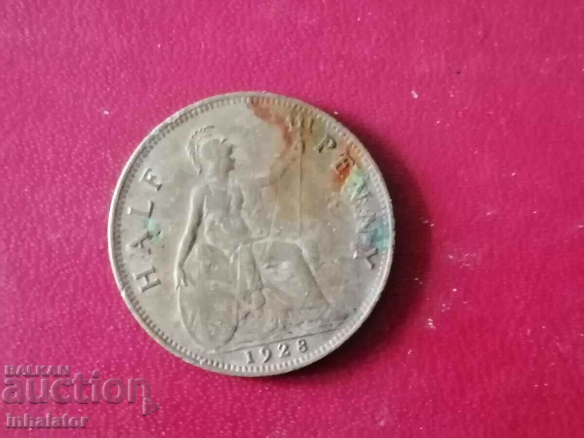 1928 1/2 penny