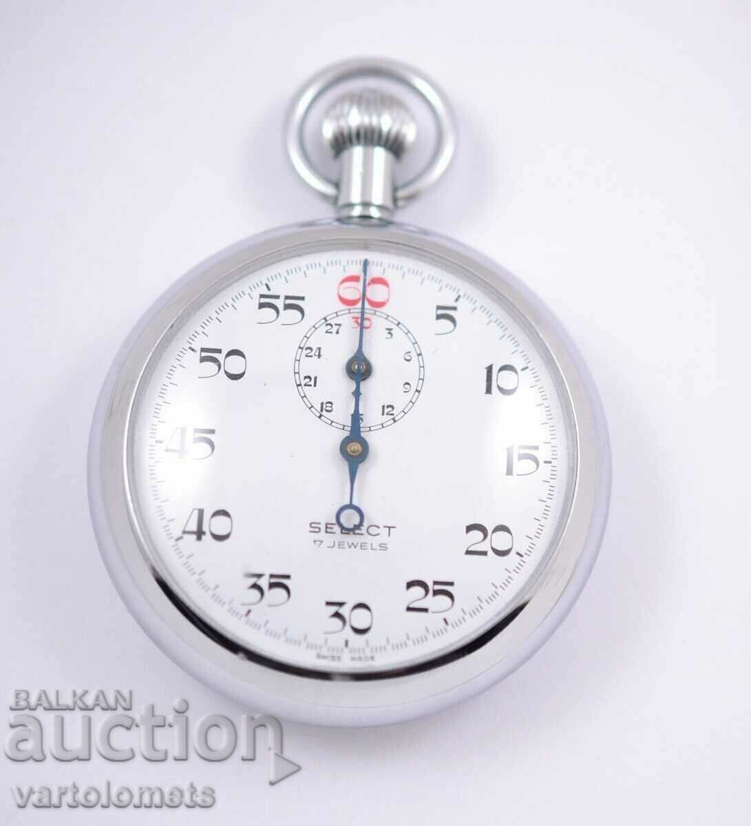 SELECT Chronometer Chronometer 7 Jewel Swiss made - works SELECT Chronometer Chronometer 7 Jewel Swiss made - works