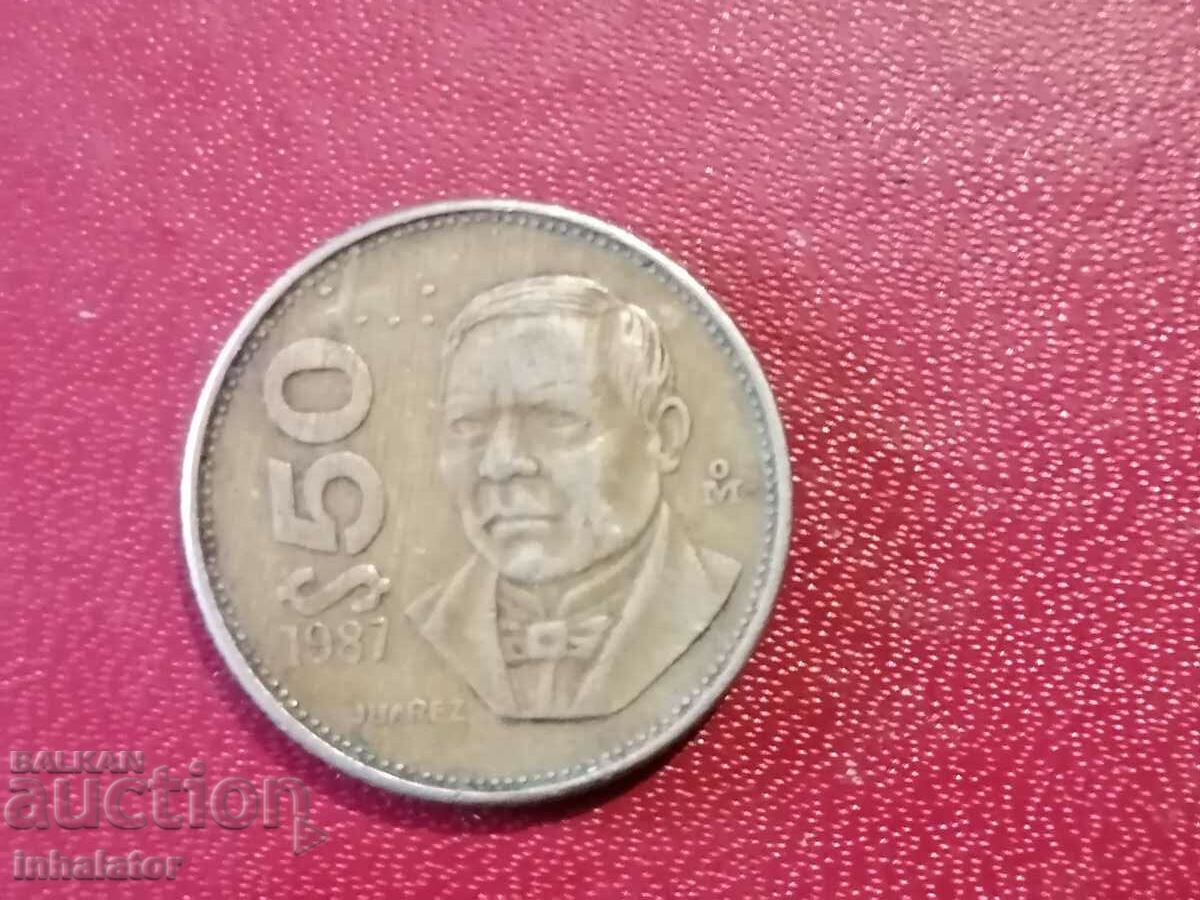 1987 50 pesos Mexico