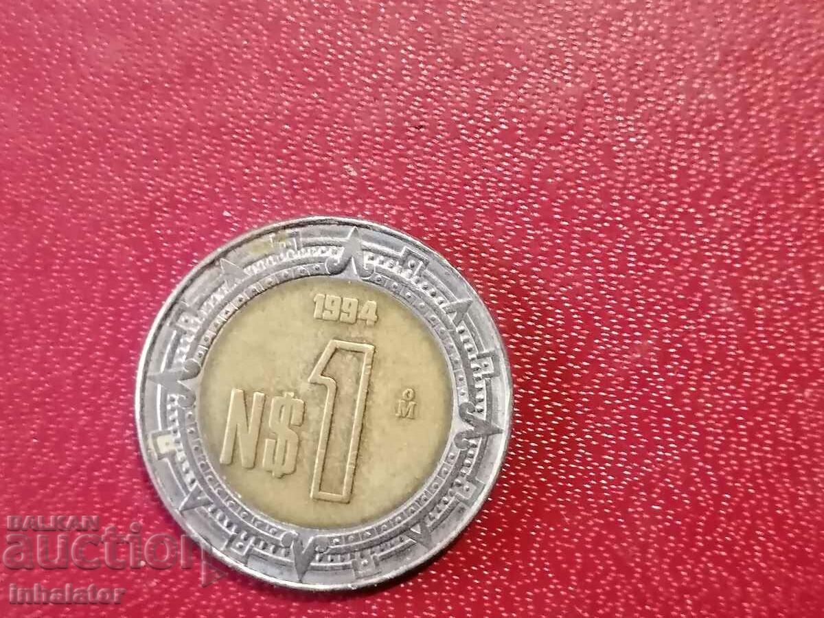 1994 1 peso Mexic