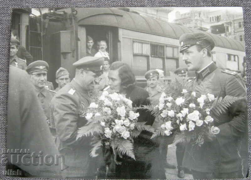 Fotografie veche de la generalul din Belgrad Shteryu Atanasov
