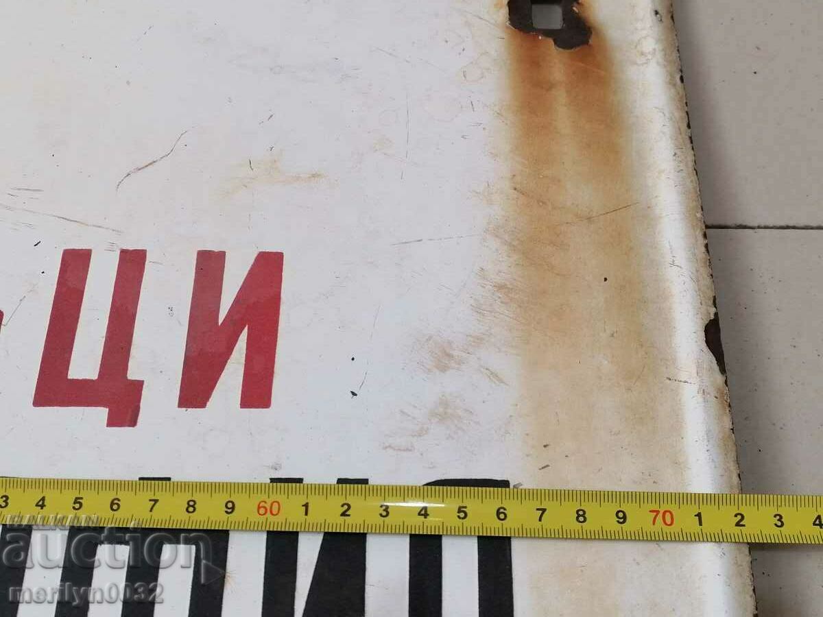 Auction Enameled social train sign on express sign NRB enamel Auction Enameled social train sign on express sign NRB enamel