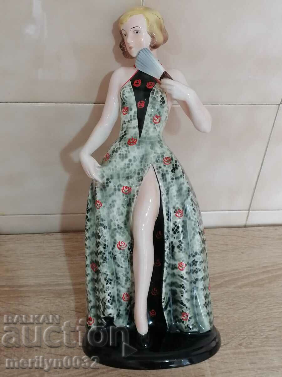 Old porcelain figure, plastic, statuette, porcelain