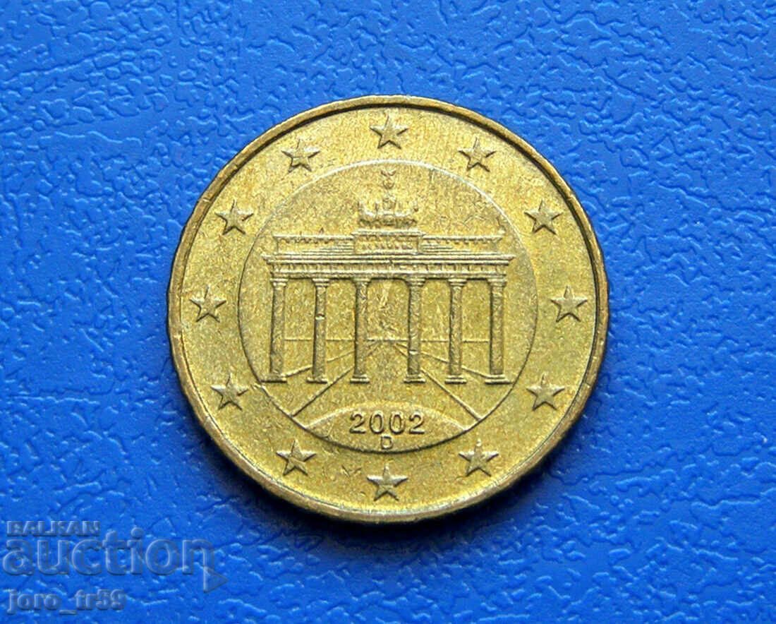 Германия 10 евроцента Euro cent 2002D