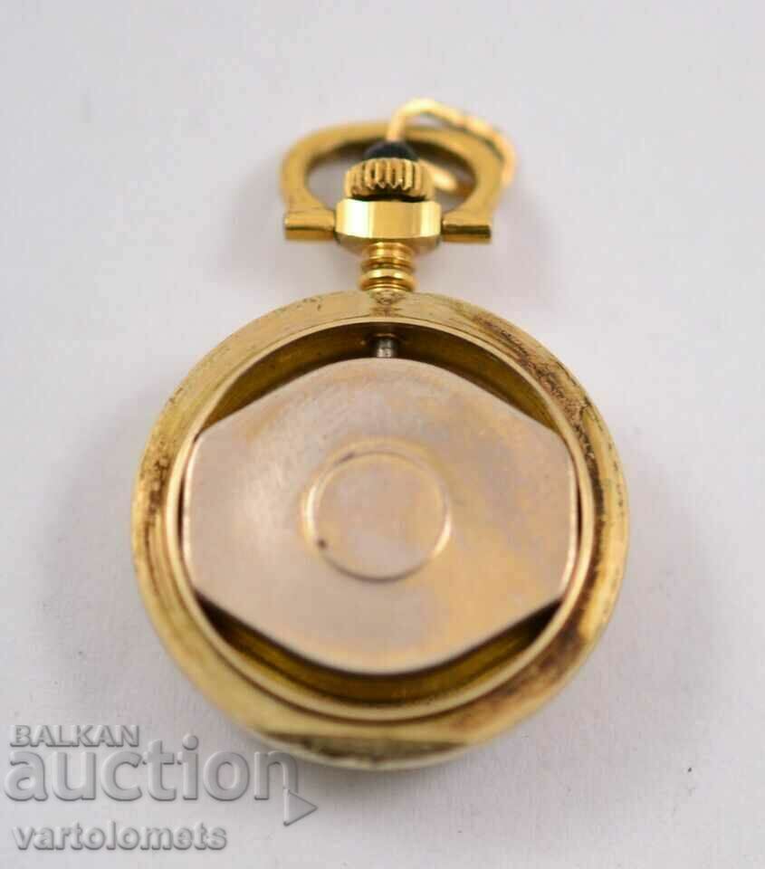 Дамски джобен часовник, огърлица ЗАРЯ СССР позлата - работи - 5 Дамски джобен часовник, огърлица ЗАРЯ СССР позлата - работи - 5