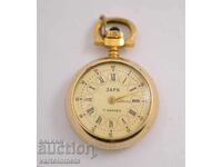 Women's Pocket Watch ZARYA USSR Gold Plated Necklace - Works