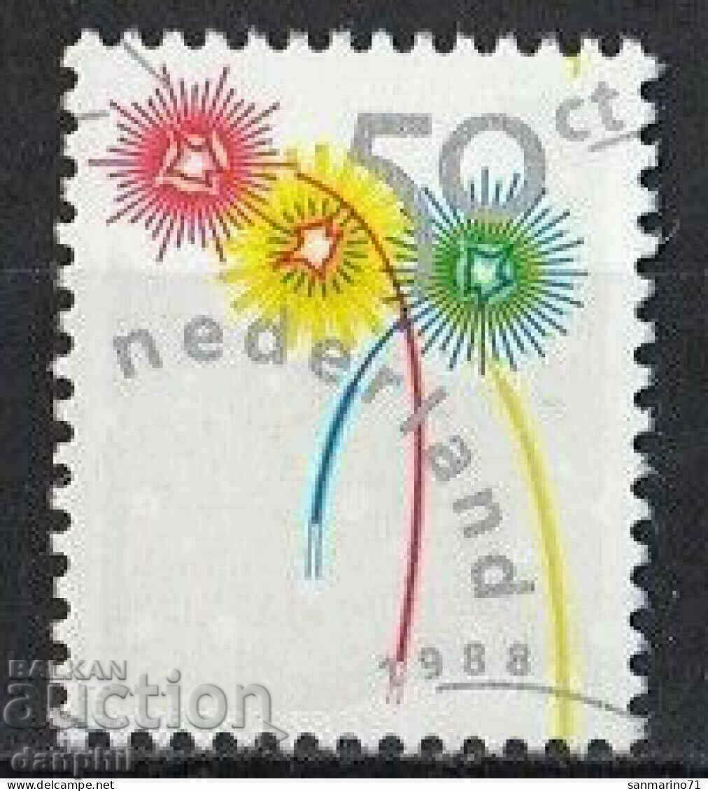 Netherlands 1988 "New Year", clean stamp