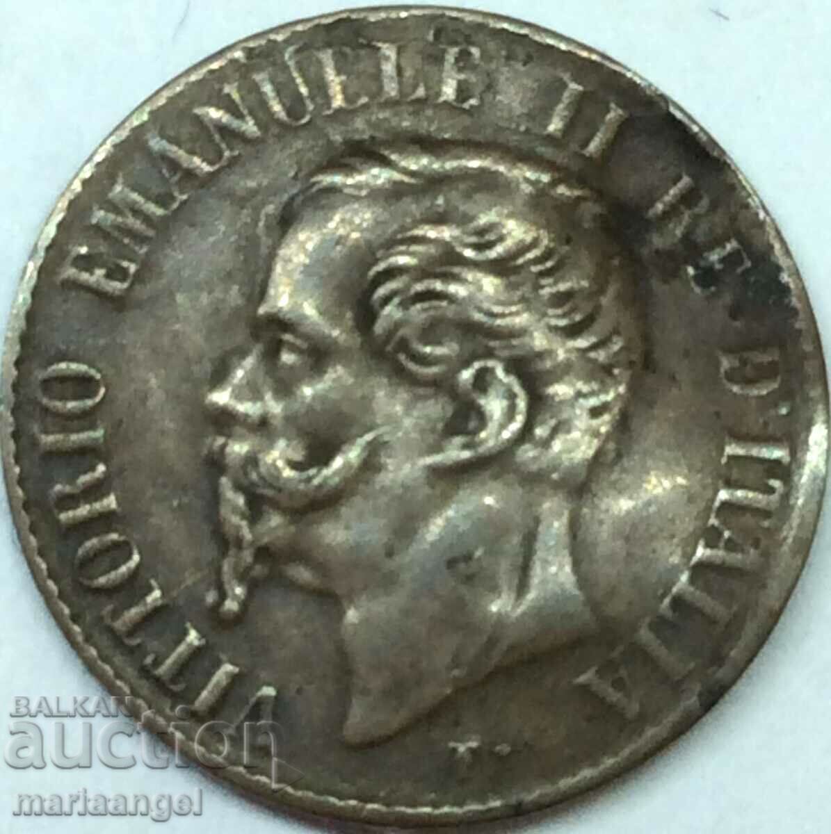 1 чентесимо 1867 М - Милан Италия Виктор Емануел II