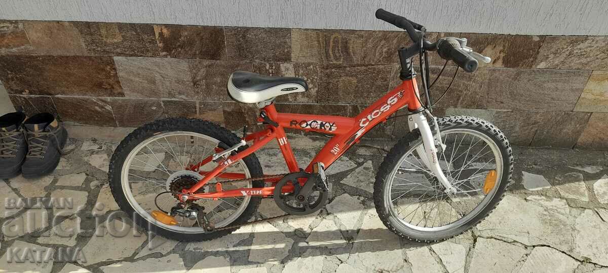 Bicicleta pentru copii pentru baieti cross rocky 20"