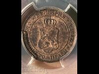 Kingdom of Bulgaria 2 cents 1901 Ferdinand PCGS UNC