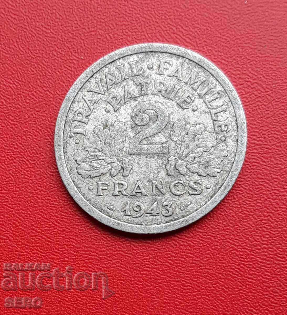 Franța/ocupația germană/-2 franci 1943