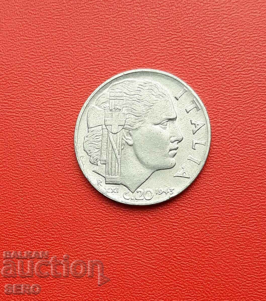 Italy-20 cents 1943