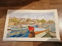 Watercolor - Southern Black Sea Coast - 43 - 24 cm