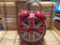 English flag desk clock