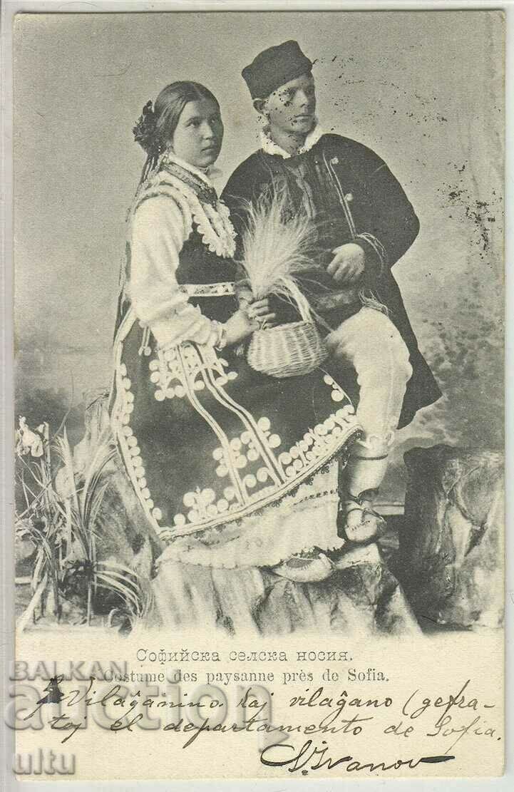 Bulgaria, Sofia village costume, 1905