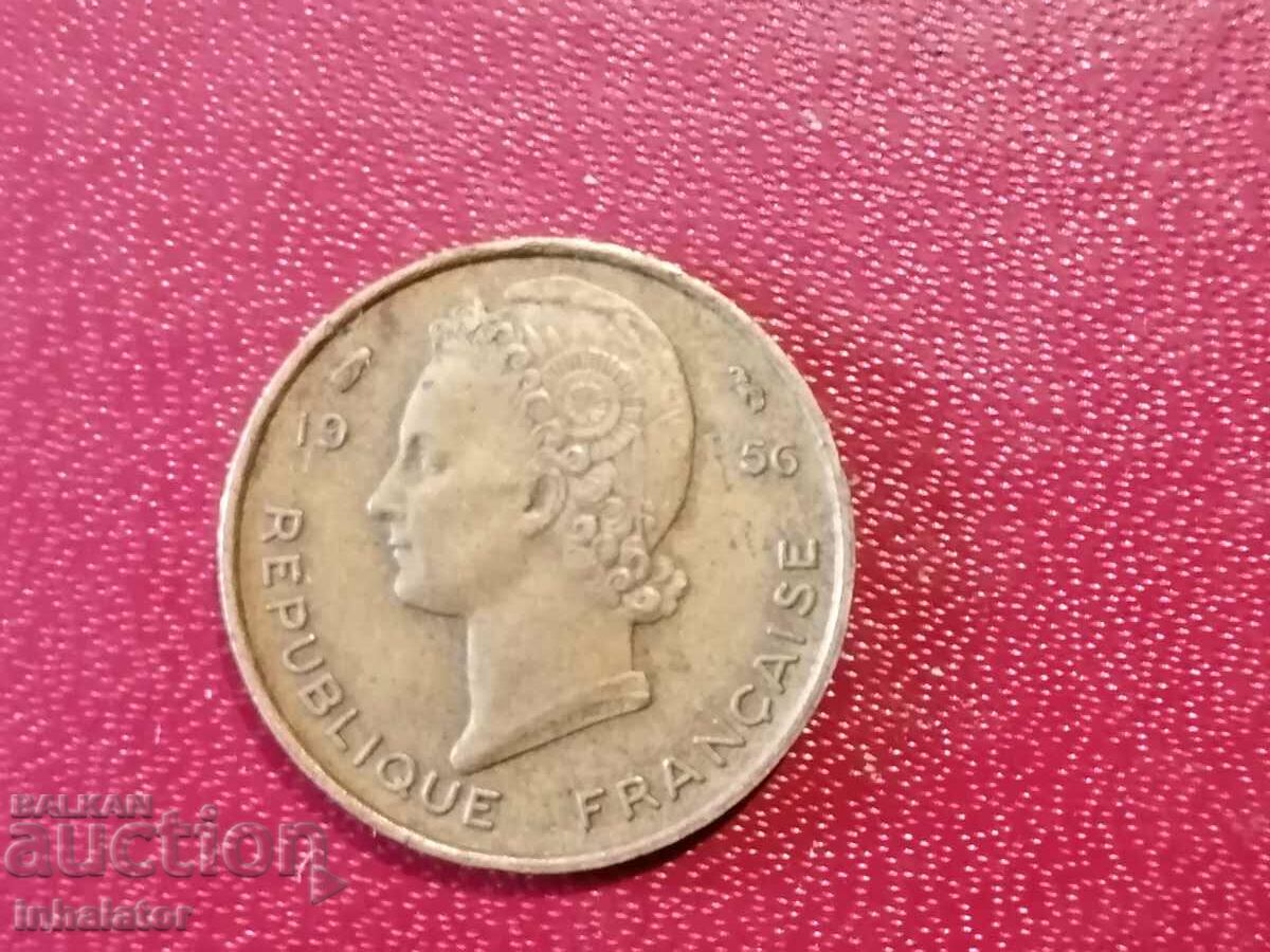 1956 год 5 франка Френска Западна Африка