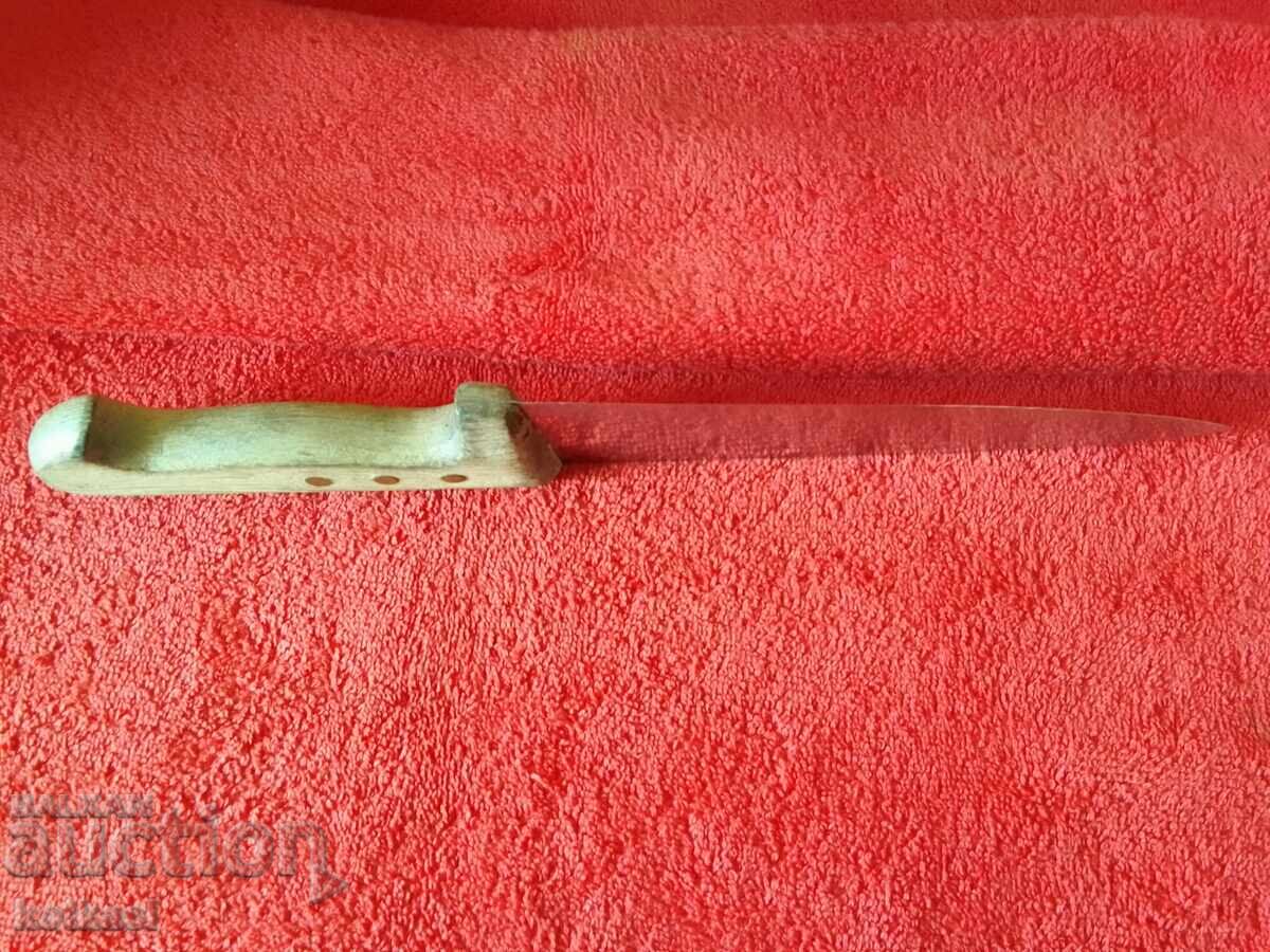 Стар голям масивен нож Солинген Solingen широко острие - 6 Стар голям масивен нож Солинген Solingen широко острие - 6