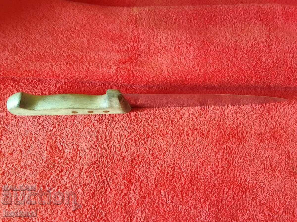 Old large solid knife Solingen Solingen wide blade - 6