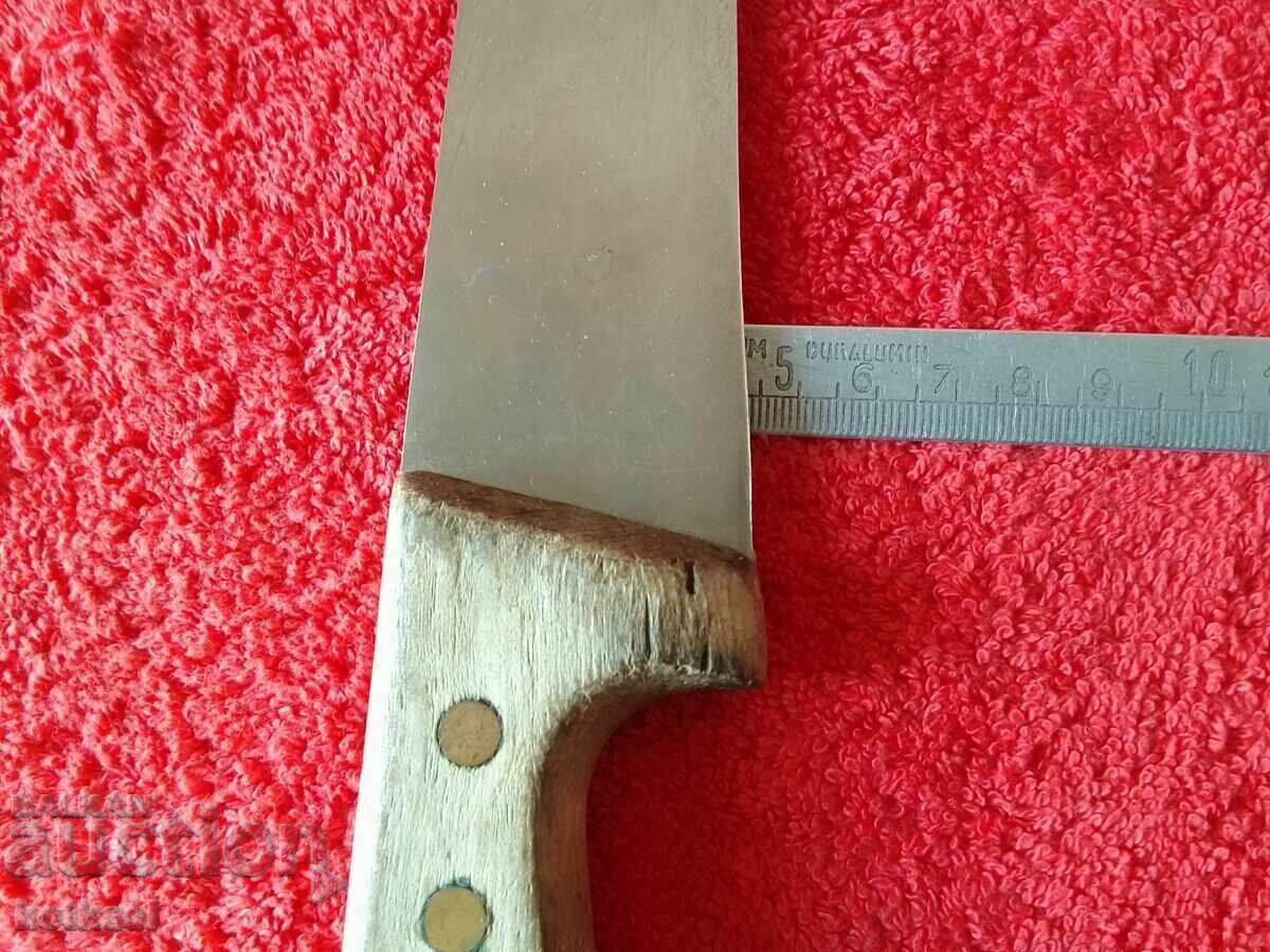 Old large solid knife Solingen Solingen wide blade - 7
