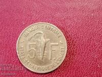 1970 5 francs West Africa